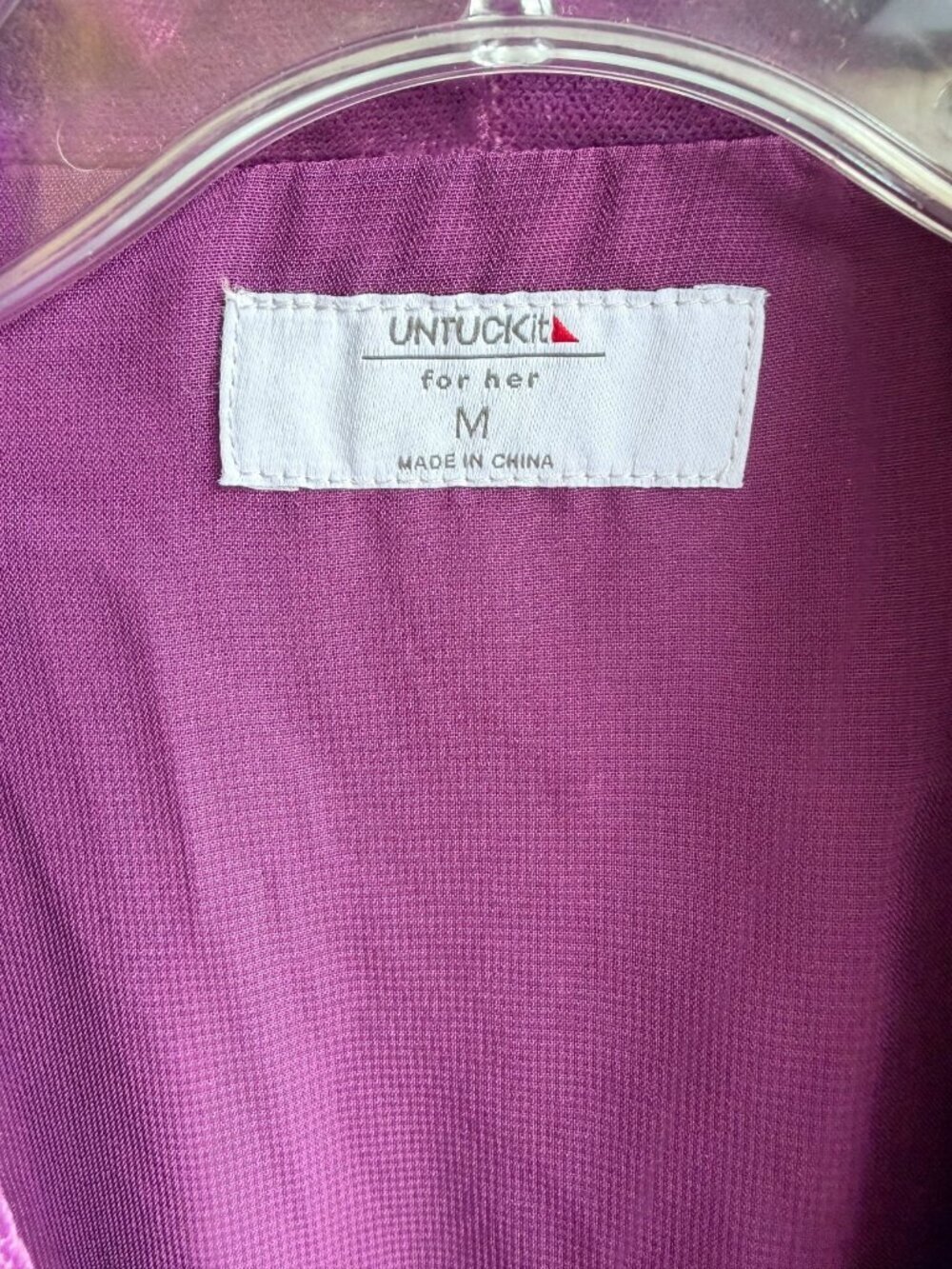 UNTUCKit Long Sleeve V-Neck Faux Wrap Belted Purple Velour Dress Women's Size M - Picture 3 of 11
